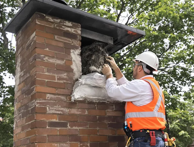 Humane removal of debris and animals by Bedford Heights Chimney Sweep in Bedford Heights, OH
