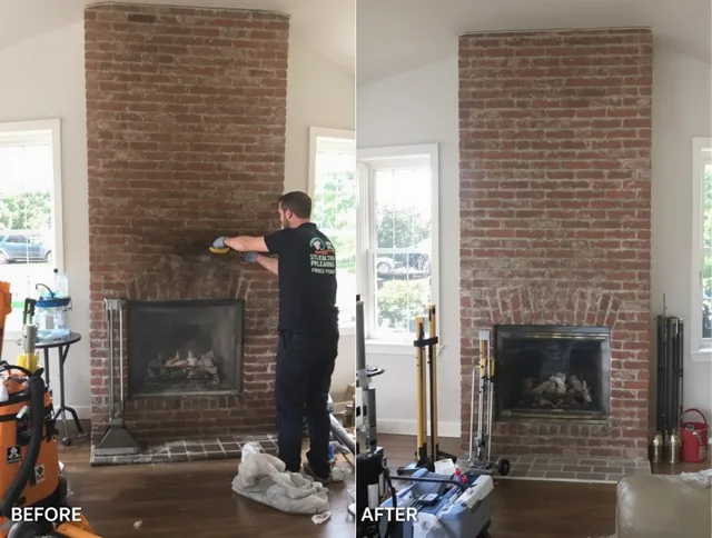 Finished chimney sweeping service by Bedford Heights Chimney Sweep in Bedford Heights, OH