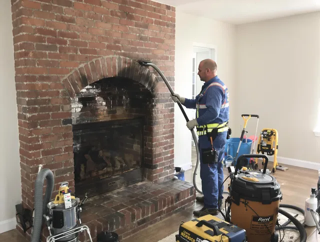 Bedford Heights Chimney Sweep expert performing detailed chimney sweep in Bedford Heights, OH