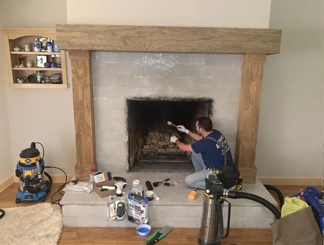 Detailed creosote removal process by Bedford Heights Chimney Sweep in Bedford Heights, OH