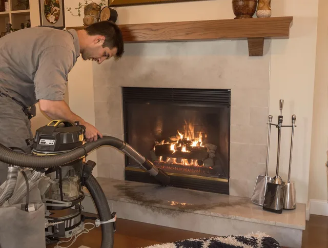 Routine fireplace upkeep by Bedford Heights Chimney Sweep in Bedford Heights, OH