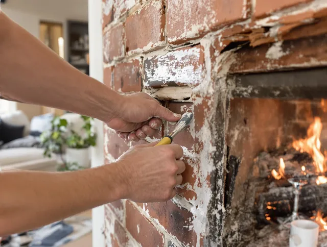 Routine fireplace repair by Bedford Heights Chimney Sweep in Bedford Heights, OH