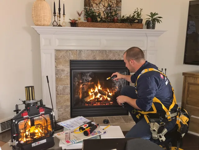 Safety-focused fireplace inspection by Bedford Heights Chimney Sweep in Bedford Heights, OH